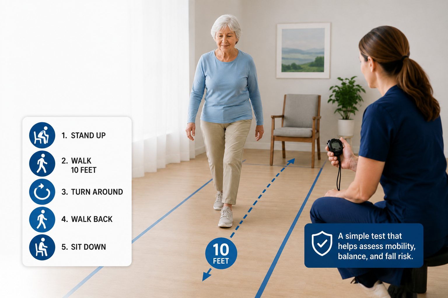 Timed Up and Go Test for Seniors